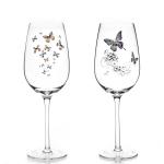 Butterfly Series Transparent Lead-Free Crystal Red Wine Glass Water Glass Glass
