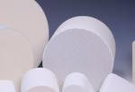 Honeycomb Ceramic / Catalyst Supports White For Vehicle Exhaust