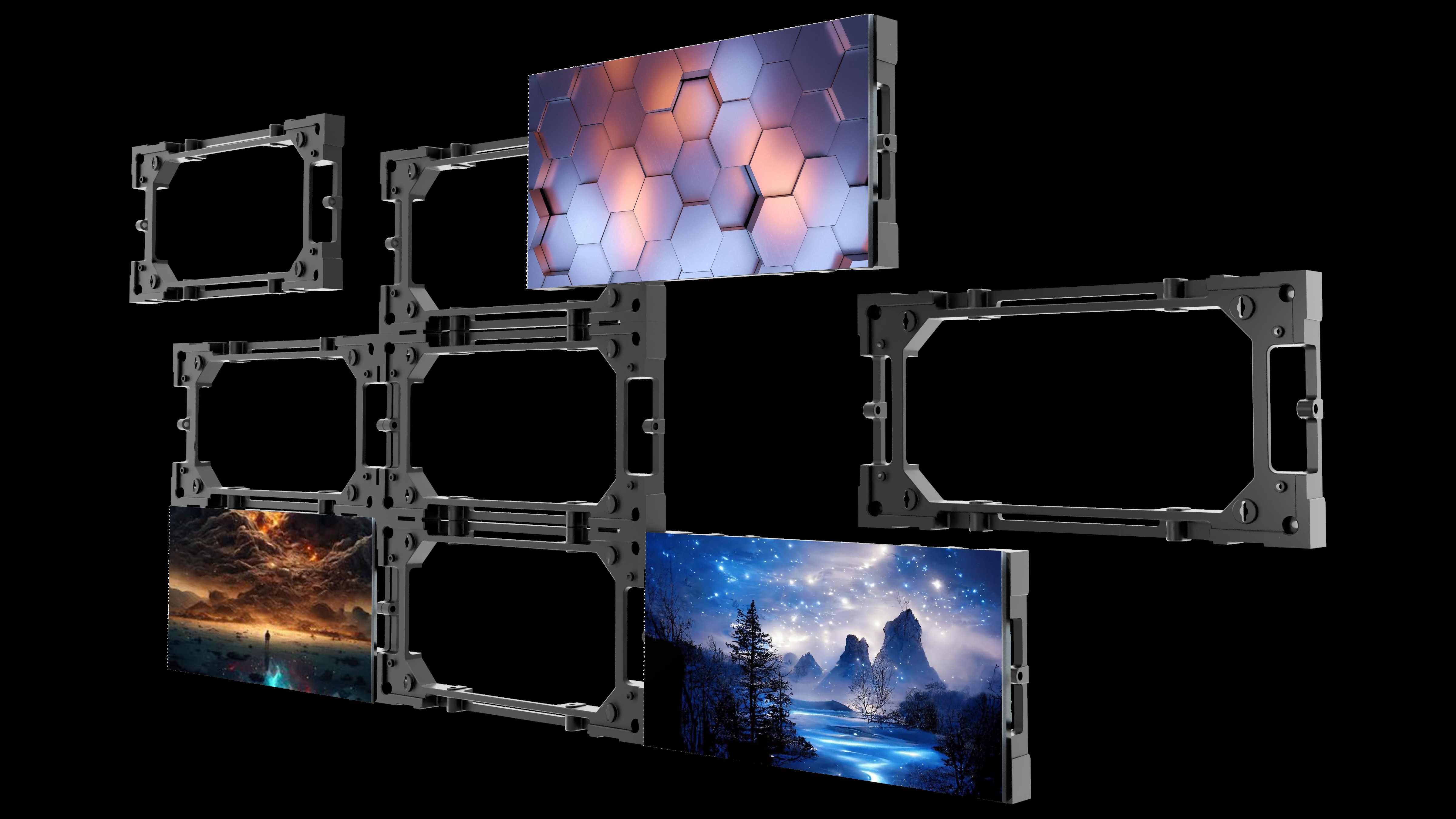 Wireless Led Display Screen Outdoor 1ftx2ft Modular LED Panel - High Brightness, Lightweight, And Waterproof