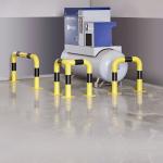 Yellow CE Certified Road Safety Collision Barrier Column Protectors For Rack
