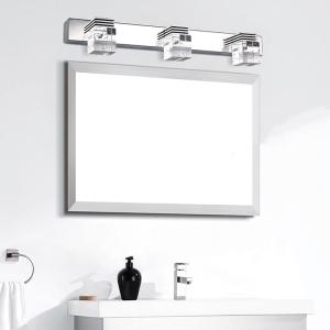 Quality Nordic modern LED mirror front light simple bathroom light K9 crystal light(WH-MR-16) wholesale