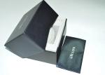 Cardboard Rigid Gift Boxes, Foil Stamping Black Luxury Gift Packaging Box For