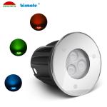 Waterproof IP68 630nm 3W 90LM Underwater LED Spotlights