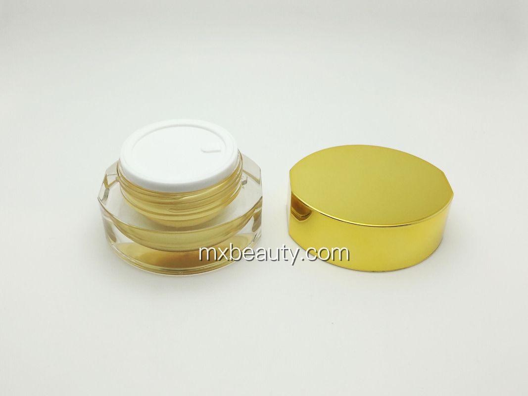 first class pmma OVAL SHAPE cream jar for different size 25g acrylic cream jar cosmetic packaging plastic cream jar