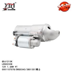 Quality QDJ1213K LRS02328 Toyota Yaris Starter Motor 12V 1.6KW 9T 0001107078 DRS0343 3801351 wholesale