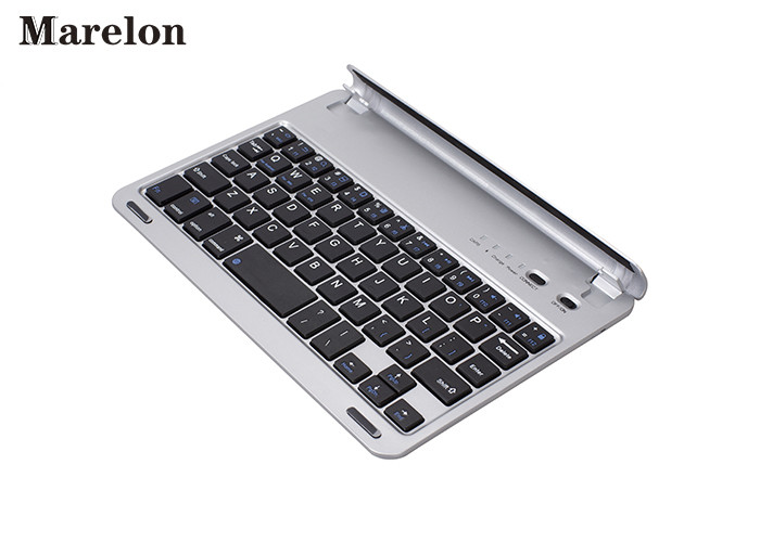 Silver Folding Ipad Air Keyboard Case / PU Leather Case ABS Bottom Material