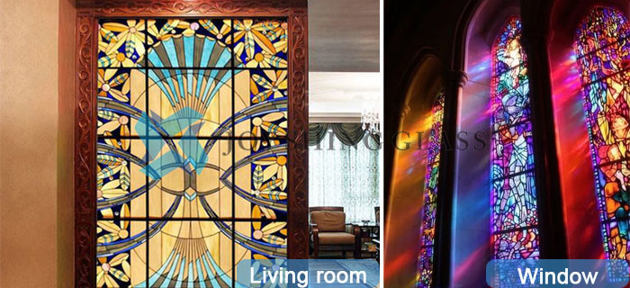 stained glass partition