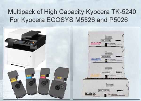 Kyocera TK-5240 Generic Color Toner Cartridge set for Kyocera ECOSYS M5526 and