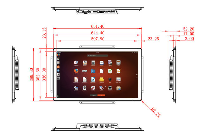 27-Inch Linux Control Platform for Healthcare Equipment, Industrial Automation Panels, Smart Home Interfaces, and Corporate Dashboards