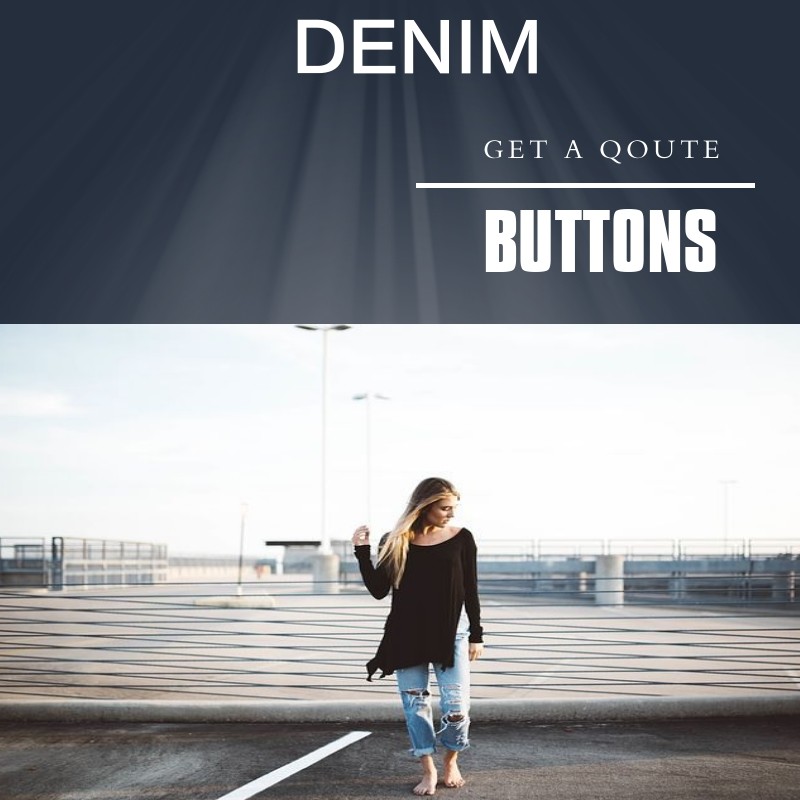 Engraved Logo Metal Clothing Buttons Brushed Finished Good Wear Resistance