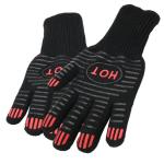 932F Heat Resistant Oven Gloves High Temperature 100% White Cotton Lining