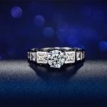 CZ with Big Round Zircon Ring Elegant Women Wedding Rings High Quality Delicate
