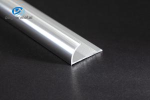 Quality Round Corner Aluminium Corner Profiles , 12mm Aluminium Edge Trim Profiles wholesale