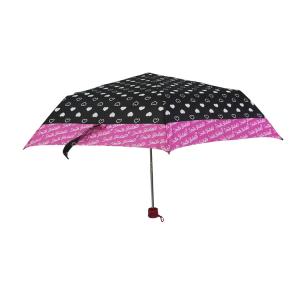 Quality 21 Inches Pink Edge Fiberglass Frame Foldable Umbrella wholesale