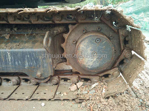 Japan quality used excavator Kubota 155 small 5.5 ton mini second hand crawler excavator with blade and breaker line