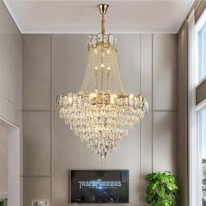Quality Luxury Crystal Chandelier For Living Room Large Design Lobby Hainging Lamp(WH-CY-159) wholesale