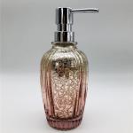 Mercury Classic Glass Bathroom Accessories Set Pink Color Pumpkin Shape