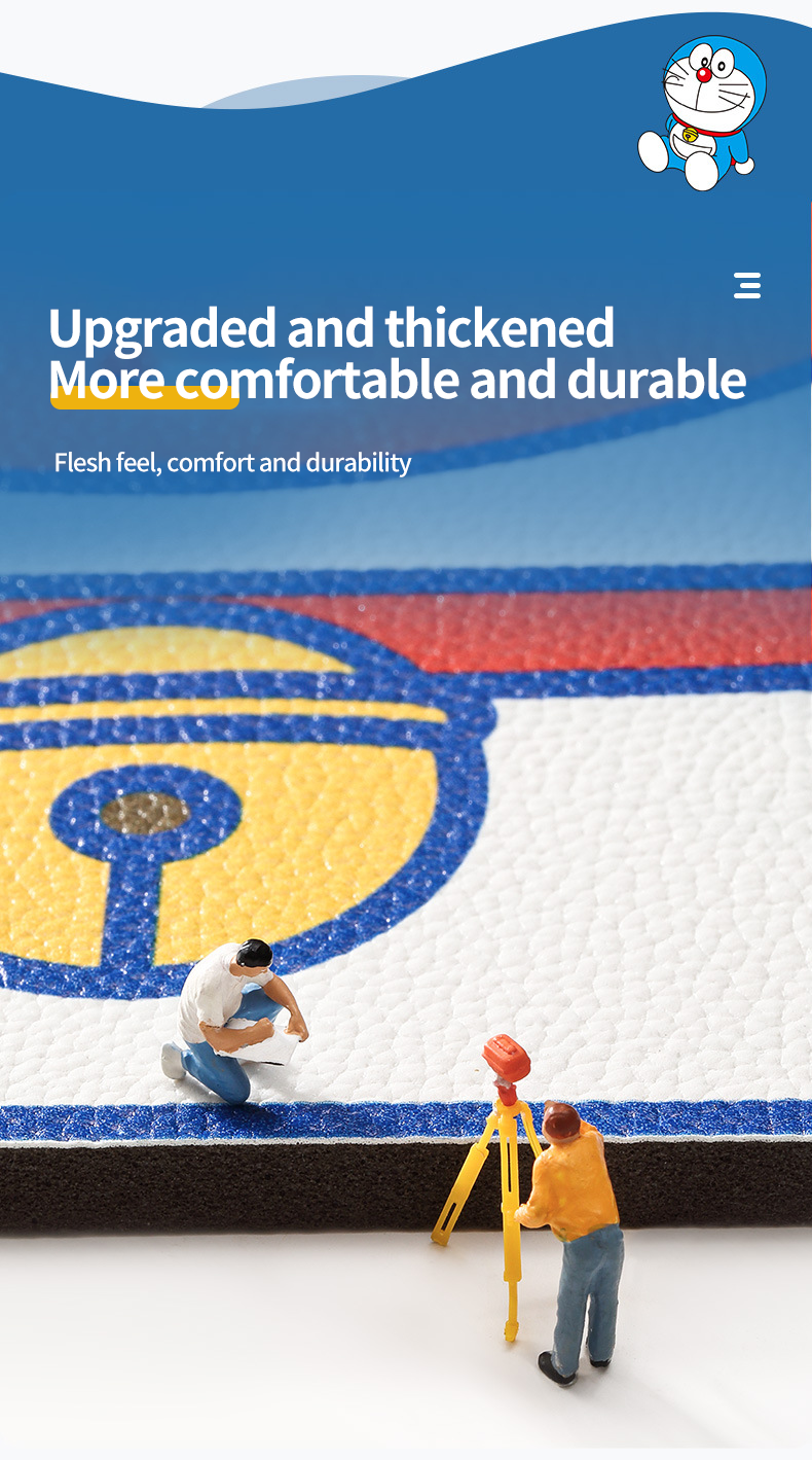 Non-Slip Protection for Kitchenware Custom Polyester Fibre Cartoon Soft Kitchen Rug