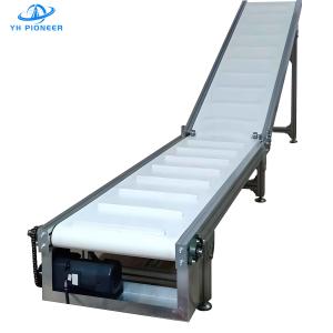 Quality Customizable Angle Climbing Conveyor Belt 750w With Food Grade PU Belt wholesale