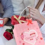 Industry Custom Good Tote Valentine's Day Gift Kraft Paper Bag with Hand Length