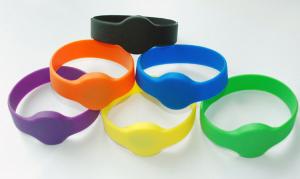 Quality Silicone RFID Ultralight Chip Wristband 85.5x54mm , RFID Bracelet For Events wholesale