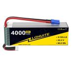 Powerful 4000mAh 6S Battery Dean 60C 6S LIPO BATTERY 22.2V 590g Discharge Rate