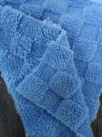 150cm-170cm Deep blue double-sided recycled jacquard plaid cotton velvet