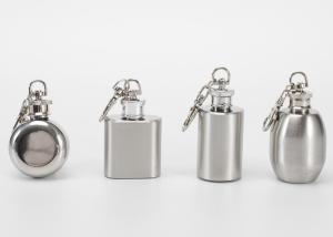 Quality Portable Small Novelty Hip Flask 1 Ounce White Wine Bottle With Key Chain wholesale