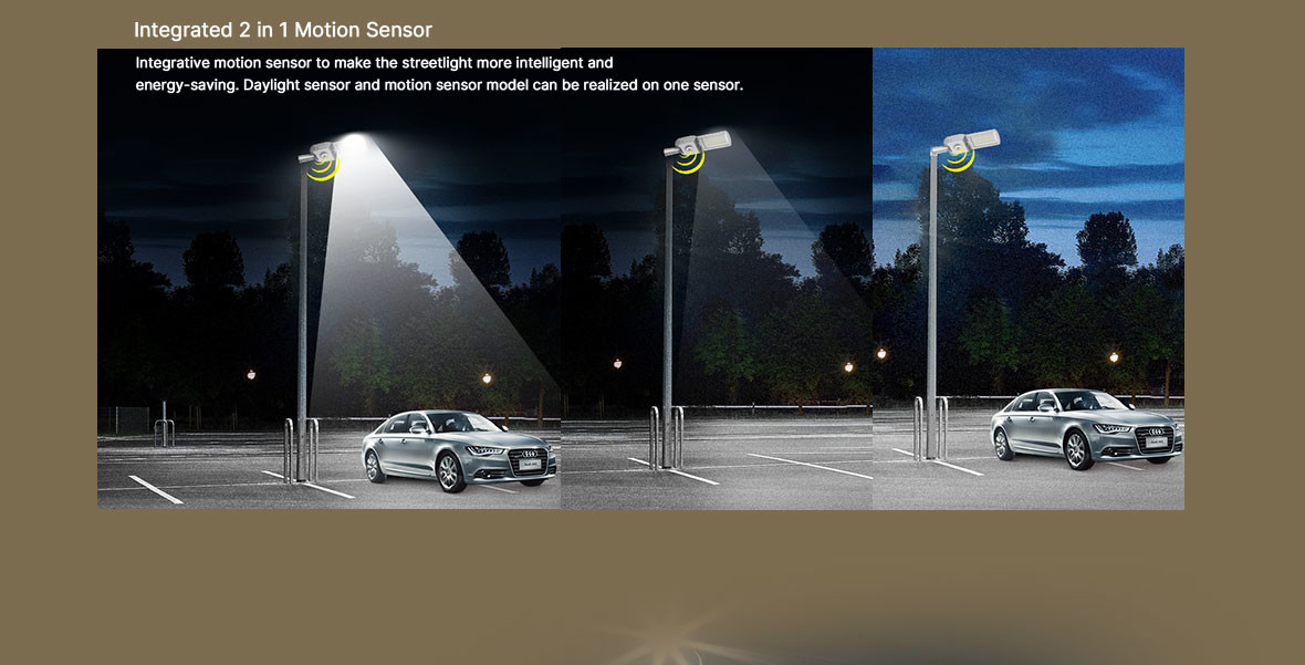 Aluminum LED Parking Lot Light With >80 CRI Dimmable IP65 Rated