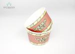 Single Wall Disposable Ice Cream Cups Doule PE Lining Moisture Proof