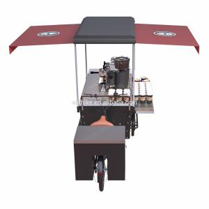 Quality Bike Tricycle 48V 350W Mobile Coffee Vending Cart wholesale