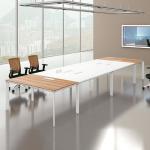 Meeting Room Oak Color Wood 6 Person Modern Conference Table