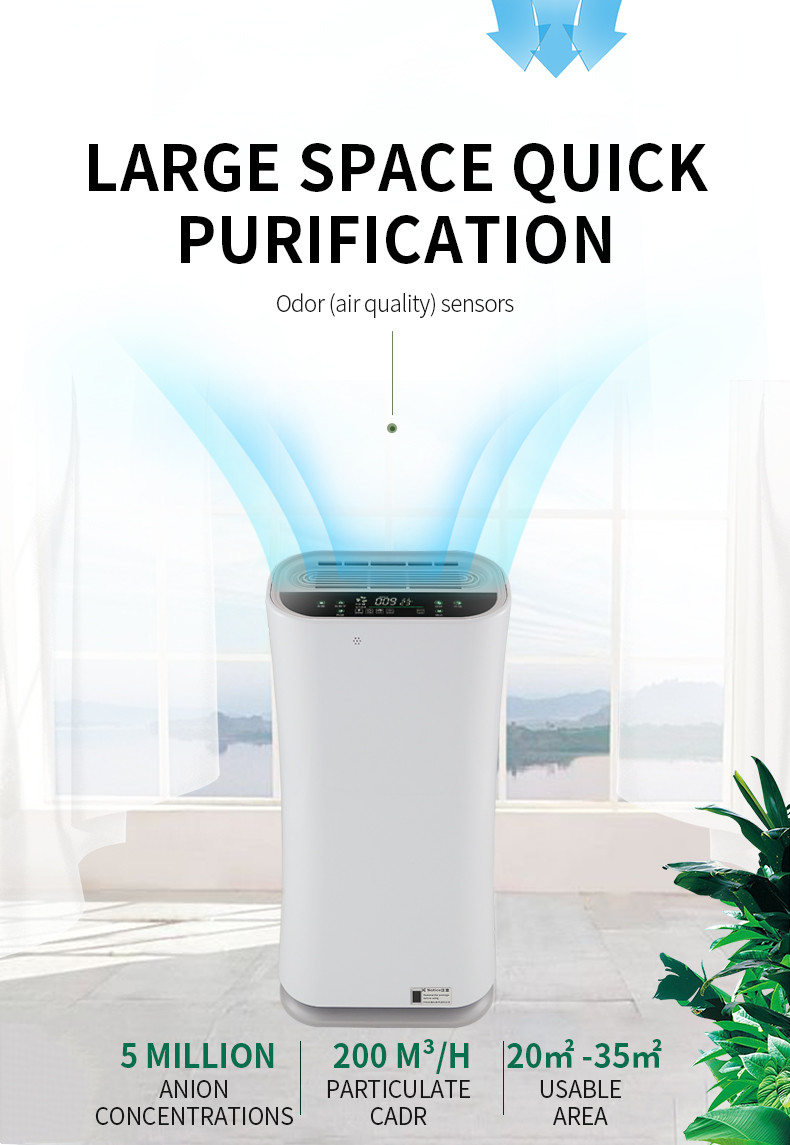 UV Wvelength 254nm Household Air Purifier Remove Formaldehyde