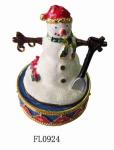 Christmas Festival Sownman Home Decorative Metal Figurines