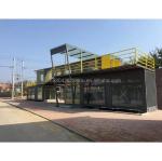Outdoor Restaurant Cafe Bar Container House 40FT Modern Design with Galvanized