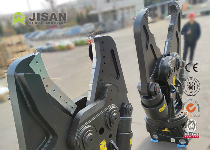 CAT320 Excavator Metal Shears , Scrap Shear Attachment Hydraulic Cutting Machine