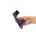 Plastic Horse Hoof Pick Brush Comfortable Grip Hand For Horse Cleaning