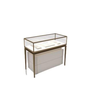 Quality Combined Stainless Steel Jewelry Display Cabinet High And Short With 4000K LED Light wholesale