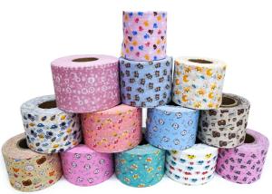 Quality Embossed Style Spunlace Biodegradable Non Woven Fabric Viscose Polyester Customised wholesale