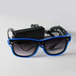 Multi-Color Half Frame EL Sunglasses Light Up Glow Sunglasses For Concerts,