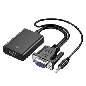 Quality 1.5W VGA To HDMI Converter With Audio Cable Laptop Connected To Monitor wholesale