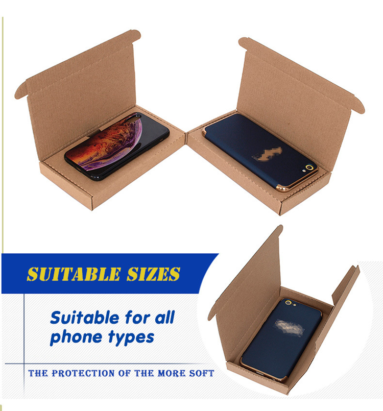 Degradable Corrugated Gift Box Shipping Kraft Easy Fold Mailers Full Protection