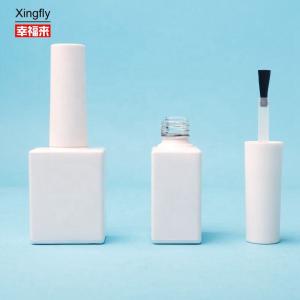 Quality 10ml Gel Bottle Gel Polish Square Color Coated With Plastic Cap wholesale