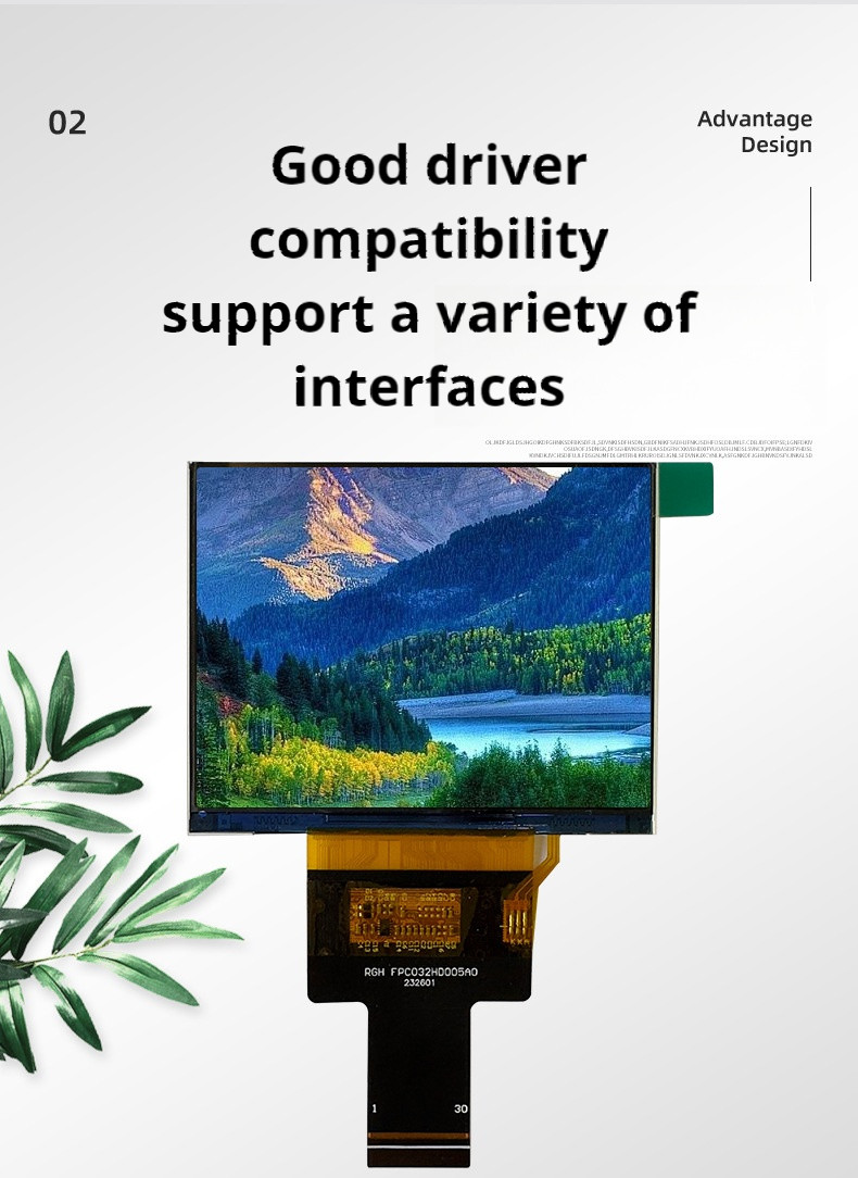 MIPI Interface IPS LCD TFT Screen Display 12LEDS Backlight 3.2 Inch 1024x768