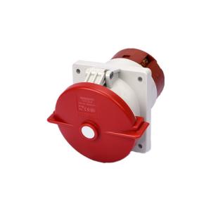 Quality 125A 380V IP67 Three Phase Industrial Panel Mount Power Socket wholesale