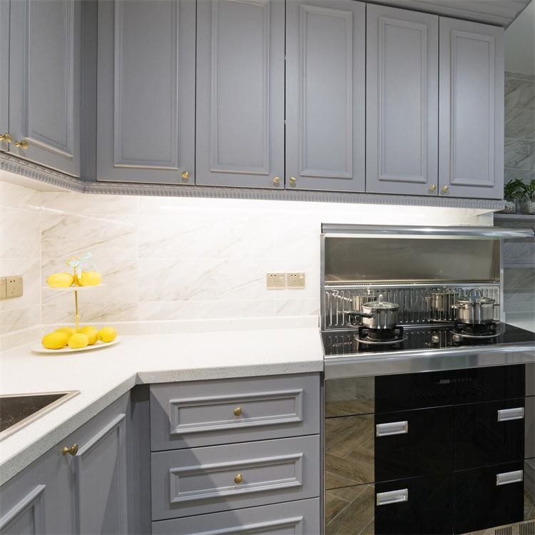 Soft Close Hinges Kitchen Countertop Cabinet Sink Cabinet High Gloss Lacquer