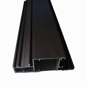 Quality 6063 Aluminium Extruded Profiles System For Casement Window Door Brown Silver Color wholesale