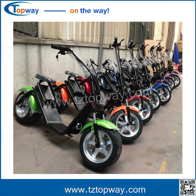 City Coco Electric Mobility Scooter Fat Tire Electric Motorcycle with front shock