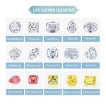 0.5ct 1ct 1.5ct 2ct 3ct White Loose Moissanite Diamond HPHT CVD Lab Grown