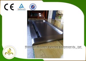 Quality Down Fume Exhaustion Front Air Supply Sunken Air Inlet Rectangle Electric Teppanyaki Grill Table 7 Seats wholesale